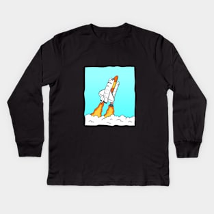 Space Shuttle Kids Long Sleeve T-Shirt